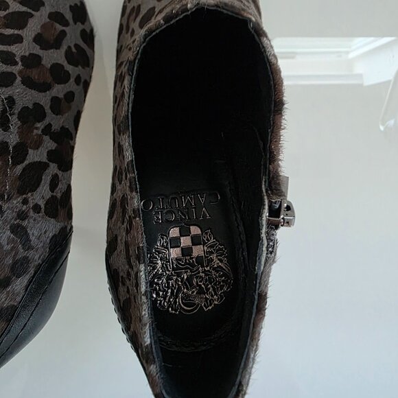Vince Camuto Leopard Print Calf Hair Booties ๐โจ Size 5 - Picture 10 of 15